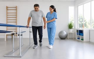 Walking and balance training physiotherapy
